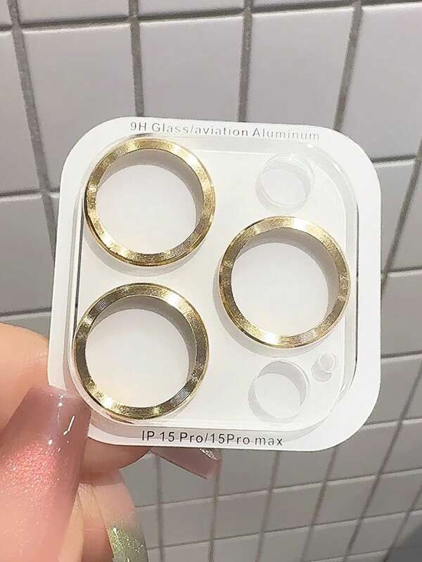 1pc CD Pattern Integrated Mobile Phone Lens Protective Film, Compatible With Apple Mobile Phone Lens Film Gift For Birthday, Family, Friends Lens Protector, Phone Accessories