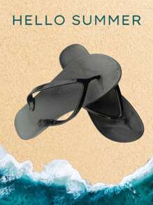 Sandalias pata gallo para mujer.materia PVC,mejor calidad,para cale para playa - Negro - Ver 3