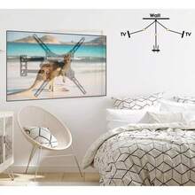 TV/Monitor Wall Mount For Television Screen 32 To 55 - Black - View 5