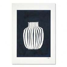 1 件抽象线条柠檬花瓶几何北欧海报墙壁艺术印刷帆布画墙画适用于客厅装饰无框架 - 彩色 - 查看 25