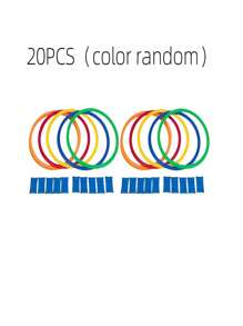 5 pièces/10 pièces/15 pièces/20 pièces Anneaux et cerceaux de marelle pour enfants, jouets d'éducation précoce. Résistants et durables, sans déformation. Jeux sportifs intérieurs/extérieurs, activités interactives parent-enfant pour améliorer l'équilibre corporel et les compétences de coordination motrice des enfants. Aides pédagogiques pour l'éducation physique (couleurs aléatoires) - Multicolore - Voir 15