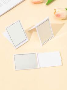 1/5/10 件可折叠便携式化妆镜，小巧便携，可放入包中，袖珍镜，旅行必备品，宿舍梳妆镜 - 白色 - 查看 5