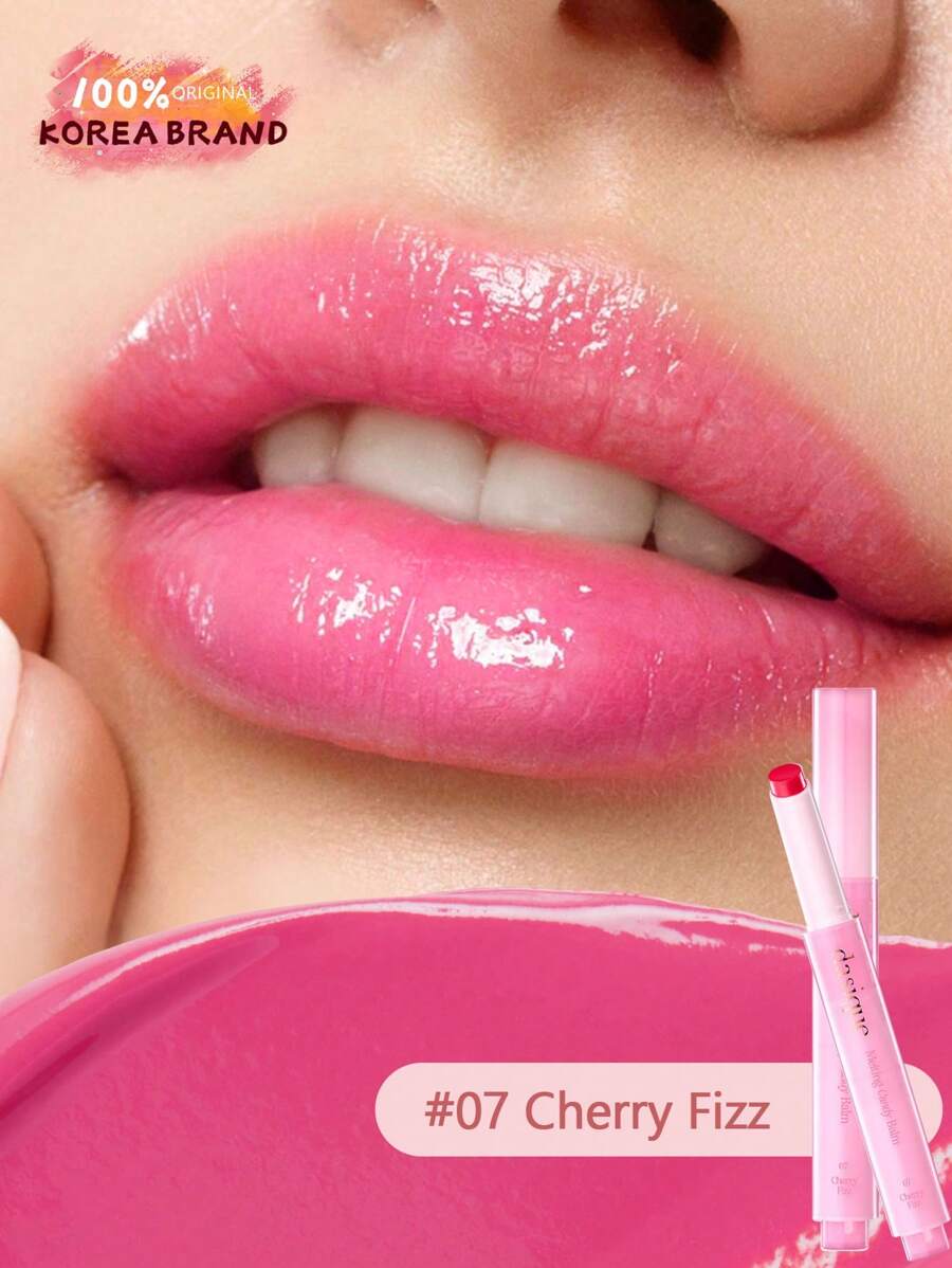 Dasique 融化糖果润唇膏（#07 樱桃汽水）| 亮泽润唇膏 | 保湿 | 适合干唇 | 纯素 | 透明亮泽润唇膏 | 持久显色 | 韩国化妆品 - #07 Cherry Fizz - 查看 1