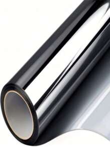 1 Roll Window Privacy Film One Way Daytime Mirror Window Film Tint UV Heat Control Vinyl Film Window Stickers Sun Block Glass Window Paper Door Window Glass Covering Reflective Self Adhesive Film For Home And Office