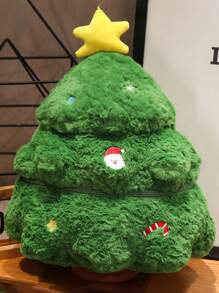 圣诞老人与驯鹿毛绒玩偶公仔 送给朋友的圣诞礼物 - 彩色 - 查看 5