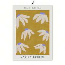 1pc Bình hoa sen hoa loa kèn nhiều màu sắc trừu tượng Matisse Flower Market Tranh vải nghệ thuật Áp phích In Ảnh treo tường Phòng khách Trang trí nhà Không có khung - Nhiều màu - Xem 37