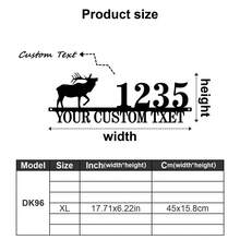 1 件定制鹿字母金属门牌号 - 个性化墙面艺术，适合家居装饰、独特入口特色和完美礼物 - 彩色 - 查看 10