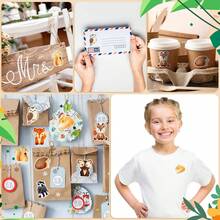 500 Miếng/Cuộn Nhãn dán động vật, Nhãn dán phần thưởng cho giáo viên, Nhãn dán động vật rừng xanh dễ thương, Đồ dùng học tập, Nhãn dán cuộn hình kỳ lân, nàng tiên cá, nhãn dán tiệc động vật - Nhiều màu - Xem 6