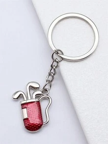 4 色珐琅高尔夫钥匙扣钥匙圈运动钥匙扣男士礼物 - 高爾夫球 - 查看 12