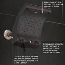 8.8" Evolution 5 Spray WaterSense Rain Shower Head - Oxygenics - Đỏ và trắng - Xem 3