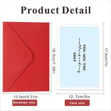 给朋友的感谢卡 - “你真是一个了不起的家伙”感谢卡，适合生日场合 - 有趣的感谢信，适合所有人，5*7 英寸 - 带信封 - 紅色 - 查看 2