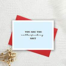 给朋友的感谢卡 - “你真是一个了不起的家伙”感谢卡，适合生日场合 - 有趣的感谢信，适合所有人，5*7 英寸 - 带信封 - 紅色 - 查看 3