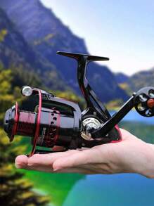 SOUGAYILANG Fishing Reel Ultralight Spinning Reel With Aluminum Spool Gear - Burgundy - View 11