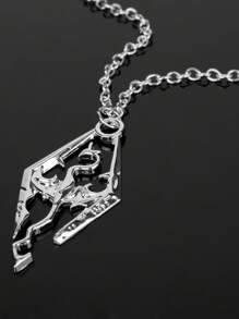 1 件复古朋克哥特风格翼龙吊坠项链男士款，带链 - 飛龍 - 查看 4