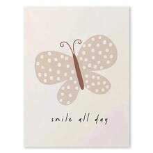 1 件婴儿可爱鹅豹熊樱桃蝴蝶墙壁艺术海报北欧帆布画和版画墙壁画儿童房装饰无框架 - 彩色 - 查看 10