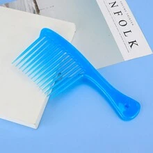 Lược chải tóc có răng dày dùng tại nhà, lược chải tóc lớn có thể in màu, lược chải tóc gỡ rối rộng - Nhiều màu - Xem 7