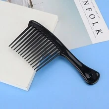 Lược chải tóc có răng dày dùng tại nhà, lược chải tóc lớn có thể in màu, lược chải tóc gỡ rối rộng - Nhiều màu - Xem 8