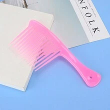 Lược chải tóc có răng dày dùng tại nhà, lược chải tóc lớn có thể in màu, lược chải tóc gỡ rối rộng - Nhiều màu - Xem 6