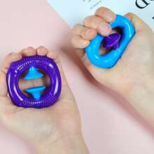 Giá đỡ massage tay bằng silicon màu ngẫu nhiên, Đồ chơi rèn luyện ngón tay, Dụng cụ ép cốc hút silicon, Bóng giải phóng áp lực, Máy tập luyện sức mạnh Đồ dùng trò chơi ngoài trời (Một số phụ kiện có màu ngẫu nhiên) - Nhiều màu - Xem 5