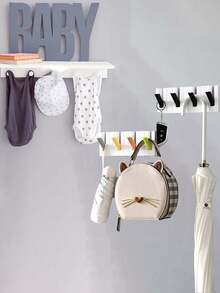 2 chiếc/1 chiếc Móc đàn piano bốn tấm sáng tạo, Móc gấp ẩn đơn giản, Móc treo chìa khóa túi quần áo, Móc treo đồ dùng cho trẻ em - SD-528 - Xem 5