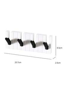 2 chiếc/1 chiếc Móc đàn piano bốn tấm sáng tạo, Móc gấp ẩn đơn giản, Móc treo chìa khóa túi quần áo, Móc treo đồ dùng cho trẻ em - SD-528 - Xem 2