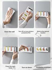 2 chiếc/1 chiếc Móc đàn piano bốn tấm sáng tạo, Móc gấp ẩn đơn giản, Móc treo chìa khóa túi quần áo, Móc treo đồ dùng cho trẻ em - SD-528 - Xem 7