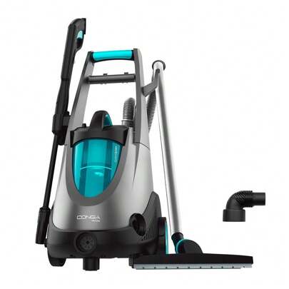  Cecotec Hochdrucksauger Conga Triton 4000 UltraClean. 1500 W, 4-in-1: Hochdruckreinigungsfunktion, Nass- und Trockensauger und Blasfunktion, 120 bar, Saugleistung 15 kPa, Schwarz, Blau, Grau.