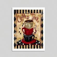 1PC Nghệ thuật trừu tượng trên vải: 3 tách cà phê Trang trí tường cho phòng khách và phòng ngủ, Quà tặng ngày lễ, Trang trí tường, Không khung - Nhiều màu - Xem 10