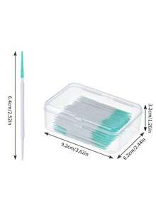 1 件牙线棒，150 件超长柔软硅胶牙线棒，用于牙龈按摩和口腔清洁 - 綠色 - 查看 8