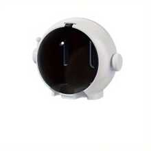 1pc Creative Cartoon Astronaut Toothbrush Holder, Wall-Mounted No-Drill Toothbrush Rack, Home Bathroom Electric Toothbrush Storage Organizer