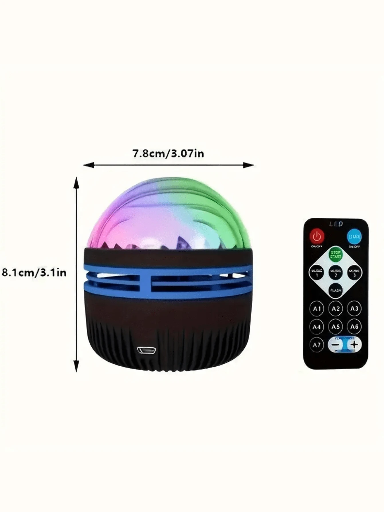 Lampada LED Aurora Boreale: 16 Colori, Telecomando - Un Magico Proiettore Di Aurore Per Unatmosfera Rilassata E Per La Camera Da Letto Ch10371
