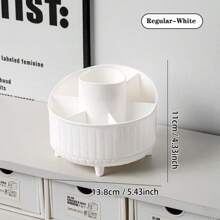 1 件 360° 旋转桌面收纳盒、笔筒、化妆品收纳盒、桌面储物架、浴室储物盒、办公用品架、分类收纳盒。文具收纳工具、圣诞节/万圣节礼物 - 彩色 - 查看 14