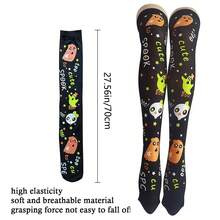 1 Đôi Tất Cao Đùi Đen Ma Bí Ngô Halloween Và Giáng Sinh, Tất Dài Cao Đến Đùi, Tất Cao Đến Đầu Gối, Phụ Kiện Quần Legging Hóa Trang Cho Phụ Nữ Và Bé Gái, Rất Thích Hợp Cho Các Bữa Tiệc Hóa Trang, Nhà Ma, Hoạt Động Trò Chơi, Trang Phục Sinh Nhật, Quà Tặng Tốt Nhất Cho Các Bữa Tiệc Halloween - Nhiều màu - Xem 8