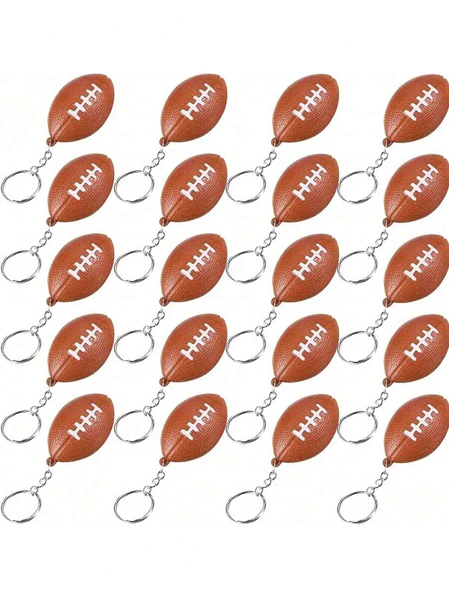 5 件/套运动球钥匙扣泡沫足球装饰吊坠派对小礼物 - 彩色 - 查看 1