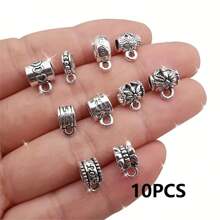 10/20/30/50/100 件古银锌合金生命之树吊坠珠适用于 DIY 珠宝制作、手链、项链和耳环工艺配件 - 銀色 - 查看 15