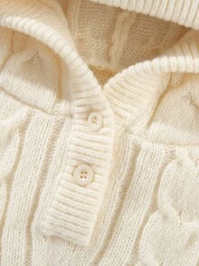 Women's Casual Fashionable Versatile Loose Fit Apricot Hoodie Sweater - Beige - View 4