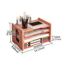 4TIER/7 TIER OFFICE FILING ORGANISER  TRAYS HOLDER A4 DOCUMENT PAPER STORAGE RACK - Multicolor - View 14