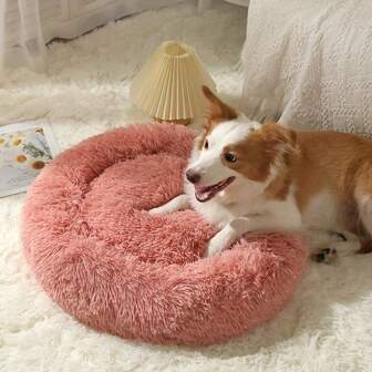 Plush Enclosed Cat Bed, Thick & Warm Winter Pet Nest Deep Sleeping Area