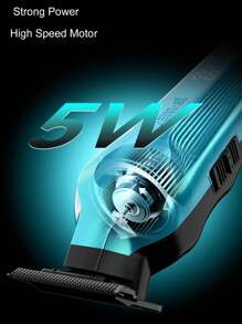 Kemei 科美新款理发器 KM-264 专业 0mm 间隙雕刻剪 男士理发修剪器 电动理发师使用无绳蓝色充电式毛发修剪机