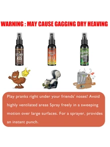 恶搞臭屁喷雾整人玩具臭屁整人娱乐便便气味炸弹臭屁味（多种口味）（包装以实物为准）,圣诞节 - 黑色 - 查看 8