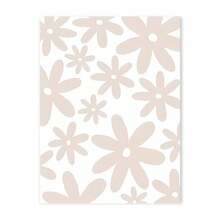 1 件卡通兔子鹅绵羊花朵儿童房墙壁艺术帆布画北欧女孩海报印刷图片适合婴儿儿童房装饰无框架 - 彩色 - 查看 10