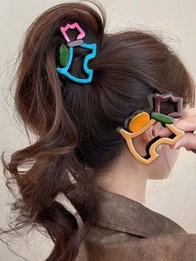 可爱时尚小狗爪子发夹，适合日常和派对佩戴，万圣节和圣诞节礼物发饰 - 彩色 - 查看 2