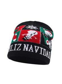 New Christmas Knitted Cap, Minimalist Design Unisex Christmas Hat, Directly Supplied From Factory - 3-8Y - View 4