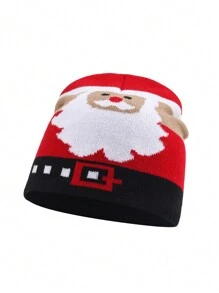 New Christmas Knitted Cap, Minimalist Design Unisex Christmas Hat, Directly Supplied From Factory - 3-8Y - View 6
