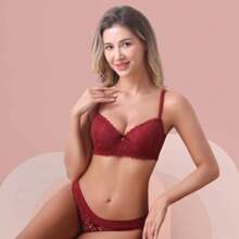 Z&D Women Sexy Lingerie Sets - 酒紅色 - 查看 3