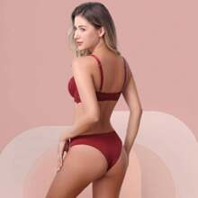 Z&D Women Sexy Lingerie Sets - 酒紅色 - 查看 2