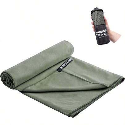 1pc Quick-Drying Soft Absorbent Sports Towel, Multi-Purpose Outdoor Camping Travel Towel