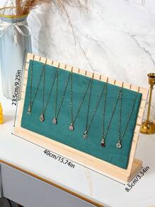 1pc Removable Multi-Color Minimalist Wooden Necklace Pendant Display Rack, Jewelry Display Board, Gift For Women, Jewelry Shop Display Prop Back To School