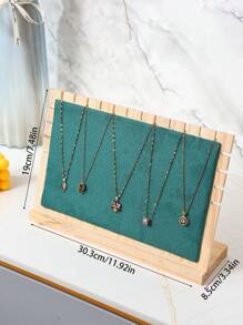 1pc Removable Multi-Color Minimalist Wooden Necklace Pendant Display Rack, Jewelry Display Board, Gift For Women, Jewelry Shop Display Prop Back To School