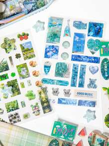 10 sztuk naklejek w stylu retro z sylwetkami zwierząt, dekoracyjne naklejki odpowiednie na prezenty, do biura, domu, do oznaczania, etykiet, do klas, zabawek, planera ucznia, majsterkowania i nie tylko, artykuły szkolne, powrót do szkoły